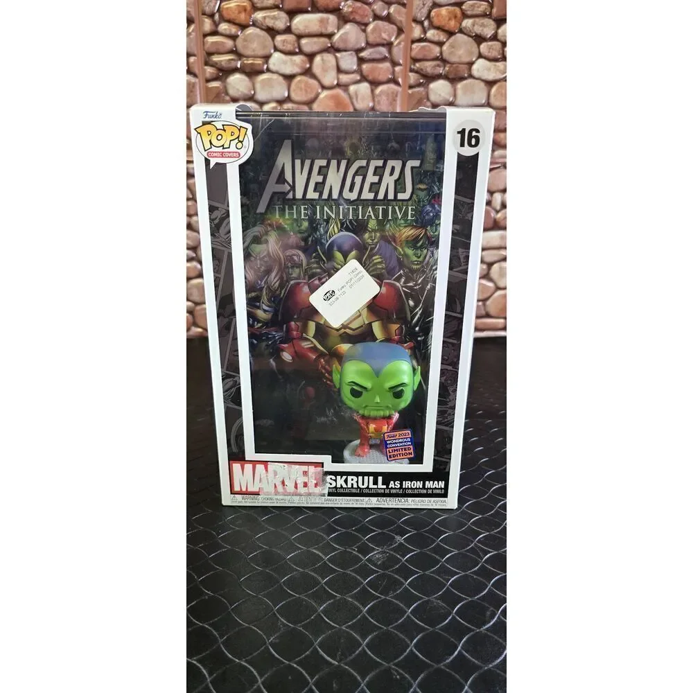 FUNKO POP MARVEL COMIC COVERS SKRULL AS IRON MAN # 16 #A95